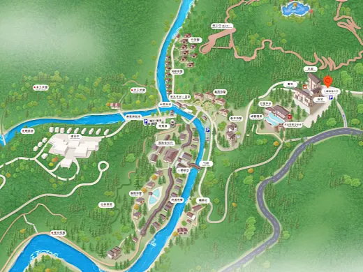 水城结合景区手绘地图智慧导览和720全景技术，可以让景区更加“动”起来，为游客提供更加身临其境的导览体验。